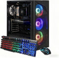 Gaming PC Desktop Computer, AMD Ryzen 7 5700X up to 4.6G, Geforce RTX 3050 6G, 16GB DDR4, 1TB SSD, Wifi 6 & BT 5.2, RGB Fan X4, Windows 11 Home